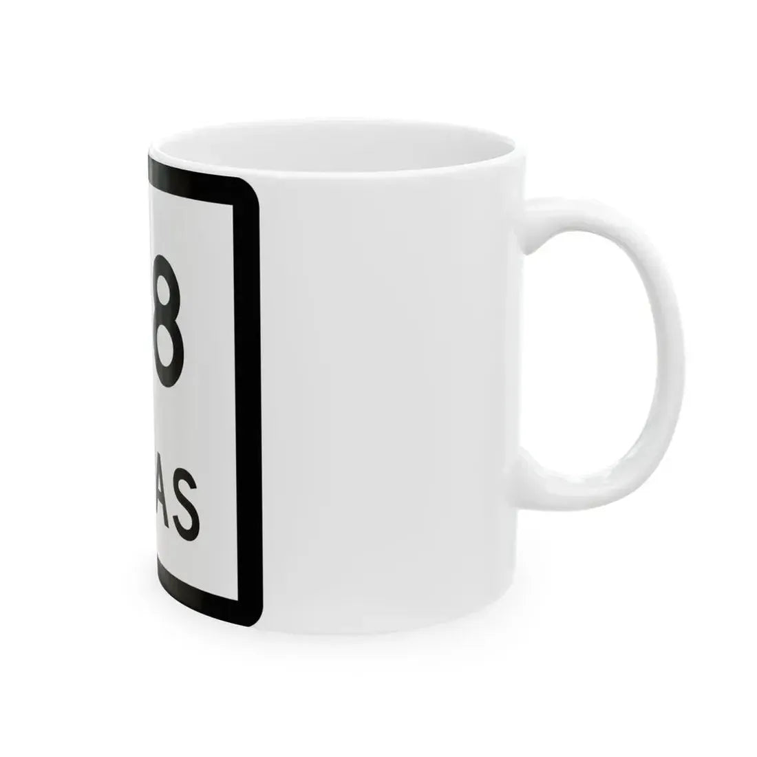 Texas 318 (Texas) (Road Sign) White Coffee Mug - Go Mug Yourself