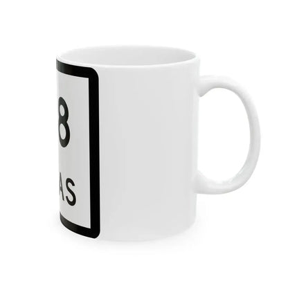 Texas 318 (Texas) (Road Sign) White Coffee Mug - Go Mug Yourself