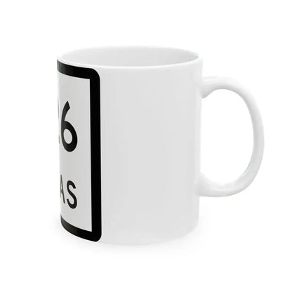Texas 326 (Texas) (Road Sign) White Coffee Mug - Go Mug Yourself
