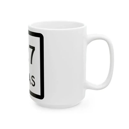 Texas 327 (Texas) (Road Sign) White Coffee Mug - Go Mug Yourself