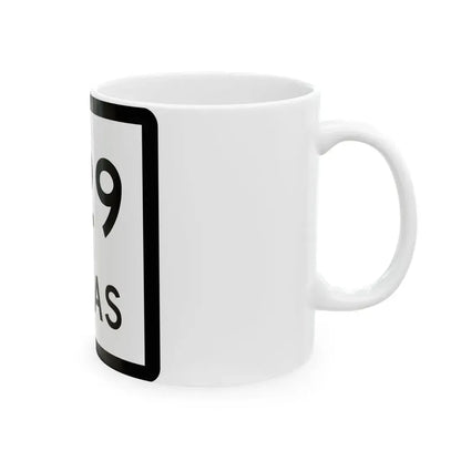 Texas 329 (Texas) (Road Sign) White Coffee Mug - Go Mug Yourself