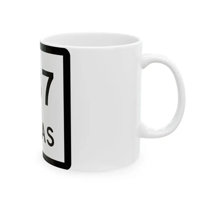 Texas 337 (Texas) (Road Sign) White Coffee Mug - Go Mug Yourself