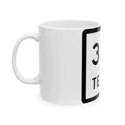Texas 338 (Texas) (Road Sign) White Coffee Mug - Go Mug Yourself