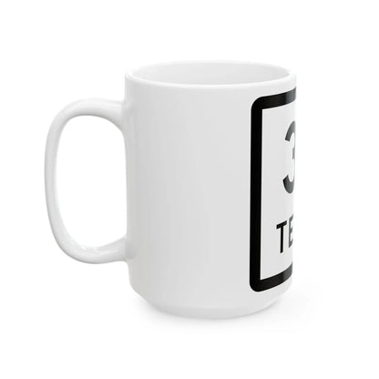 Texas 34 (Texas) (Road Sign) White Coffee Mug - Go Mug Yourself