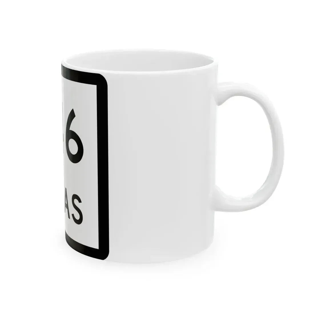 Texas 346 (Texas) (Road Sign) White Coffee Mug - Go Mug Yourself