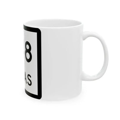 Texas 348 (Texas) (Road Sign) White Coffee Mug - Go Mug Yourself