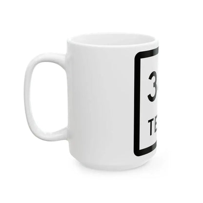 Texas 348 (Texas) (Road Sign) White Coffee Mug - Go Mug Yourself