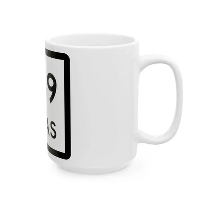 Texas 349 (Texas) (Road Sign) White Coffee Mug - Go Mug Yourself