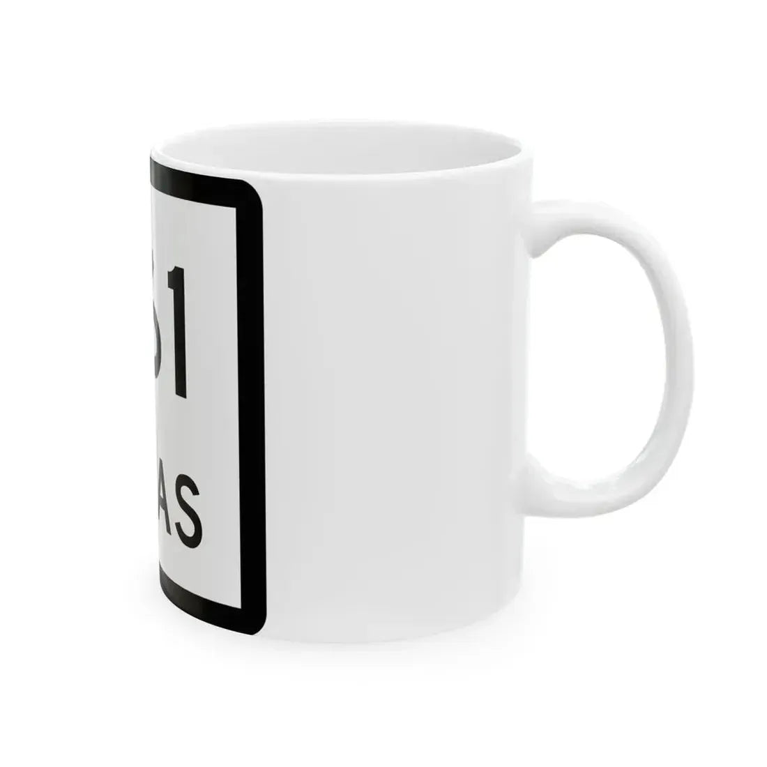 Texas 361 (Texas) (Road Sign) White Coffee Mug - Go Mug Yourself
