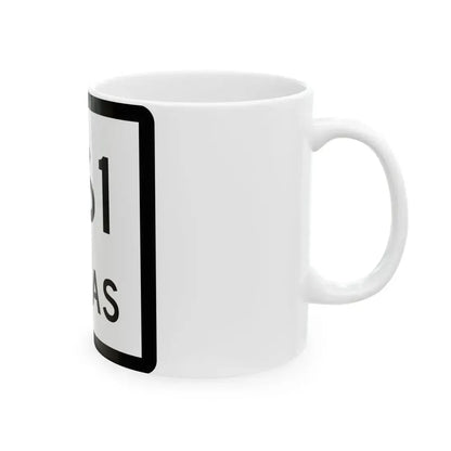 Texas 361 (Texas) (Road Sign) White Coffee Mug - Go Mug Yourself