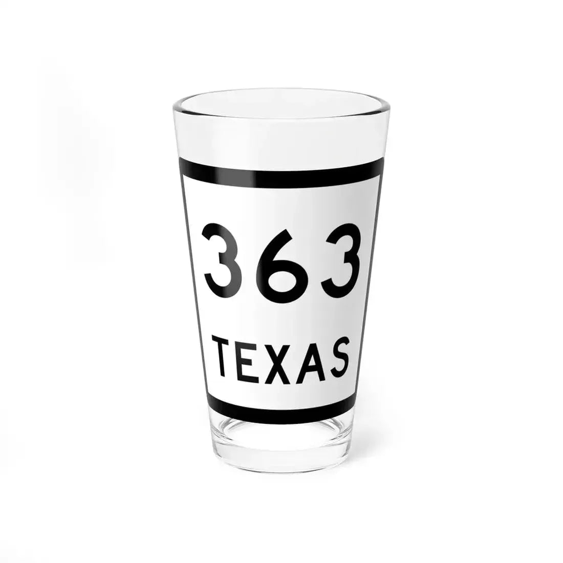Texas 363 (Texas) (Road Sign) Pint Glass 16oz 16oz - Go Mug Yourself