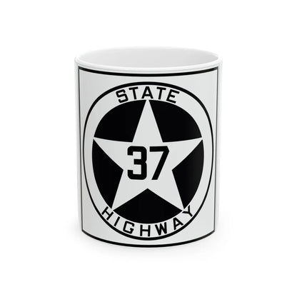 Texas 37 1917 (Texas) (Road Sign) White Coffee Mug 11oz - Go Mug Yourself