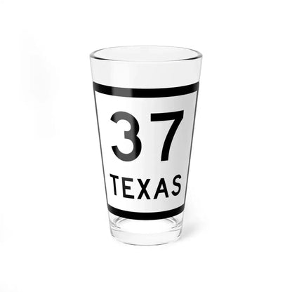 Texas 37 (Texas) (Road Sign) Pint Glass 16oz 16oz - Go Mug Yourself