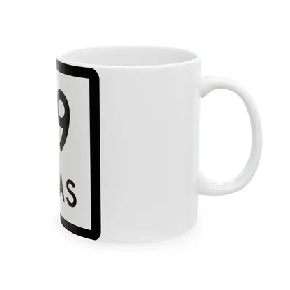 Texas 39 (Texas) (Road Sign) White Coffee Mug - Go Mug Yourself
