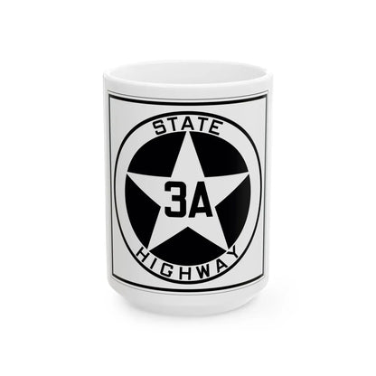 Texas 3A 1917 (Texas) (Road Sign) White Coffee Mug 15oz - Go Mug Yourself