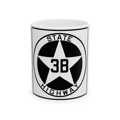 Texas 3B 1917 (Texas) (Road Sign) White Coffee Mug 11oz - Go Mug Yourself