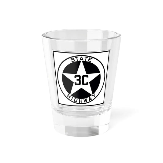 Texas 3C 1917 (Texas) (Road Sign) Shot Glass 1.5oz 1.5oz - Go Mug Yourself