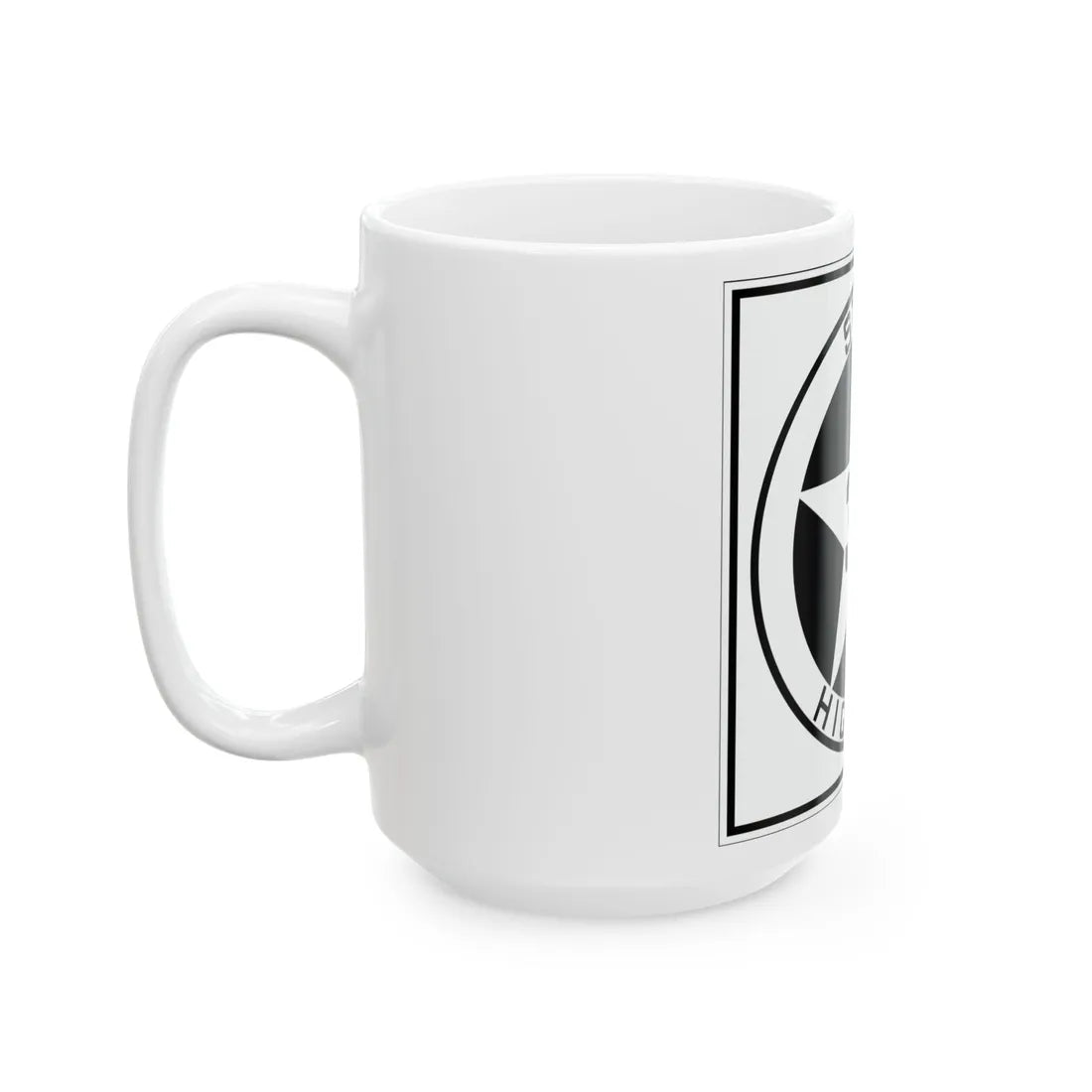Texas 3D 1917 (Texas) (Road Sign) White Coffee Mug - Go Mug Yourself
