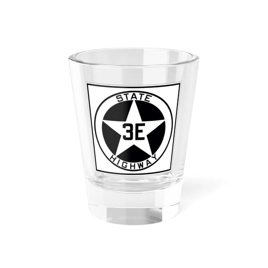 Texas 3E 1917 (Texas) (Road Sign) Shot Glass 1.5oz 1.5oz - Go Mug Yourself