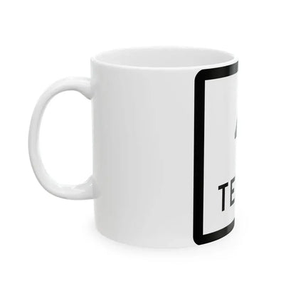 Texas 4 (Texas) (Road Sign) White Coffee Mug - Go Mug Yourself