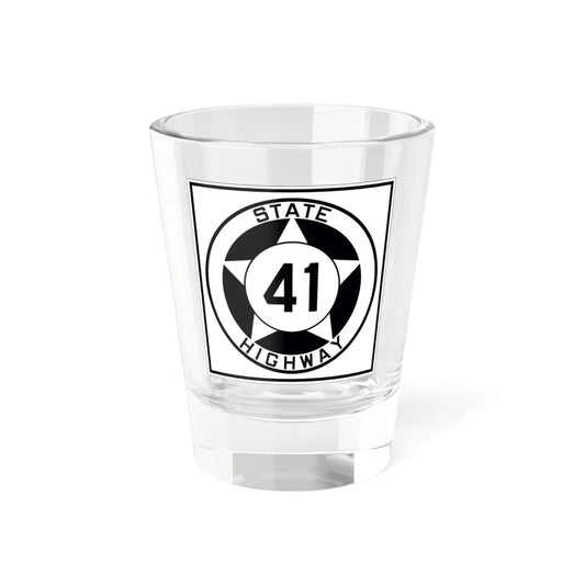 Texas 41 1935 (Texas) (Road Sign) Shot Glass 1.5oz 1.5oz - Go Mug Yourself