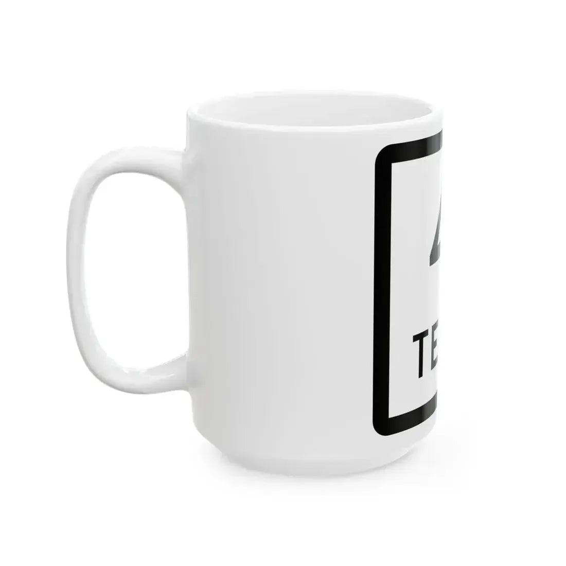 Texas 41 (Texas) (Road Sign) White Coffee Mug - Go Mug Yourself