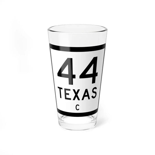 Texas 44-C (Texas) (Road Sign) Pint Glass 16oz 16oz - Go Mug Yourself