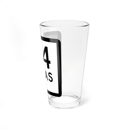 Texas 44-C (Texas) (Road Sign) Pint Glss 16oz - Go Mug Yourself