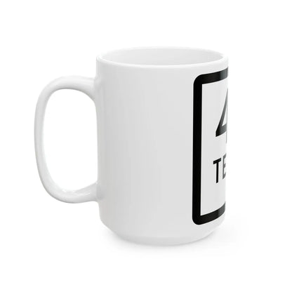 Texas 44-C (Texas) (Road Sign) White Coffee Mug - Go Mug Yourself
