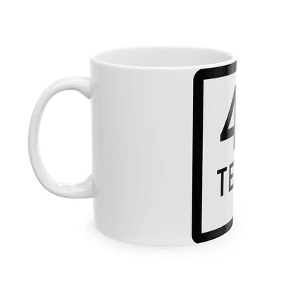 Texas 44-D (Texas) (Road Sign) White Coffee Mug - Go Mug Yourself