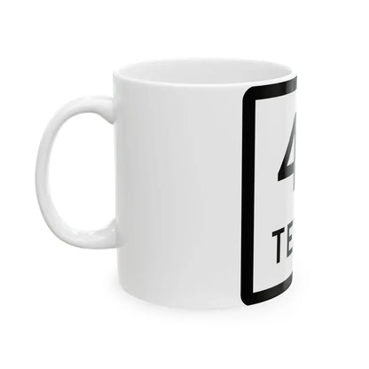 Texas 44 (Texas) (Road Sign) White Coffee Mug - Go Mug Yourself