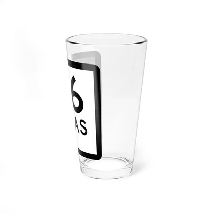 Texas 46-C (Texas) (Road Sign) Pint Glass 16oz - Go Mug Yourself