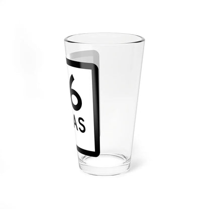 Texas 46-C (Texas) (Road Sign) Pint Glss 16oz - Go Mug Yourself
