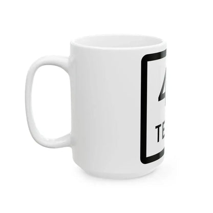 Texas 47 (Texas) (Road Sign) White Coffee Mug - Go Mug Yourself