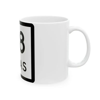 Texas 48 (Texas) (Road Sign) White Coffee Mug - Go Mug Yourself