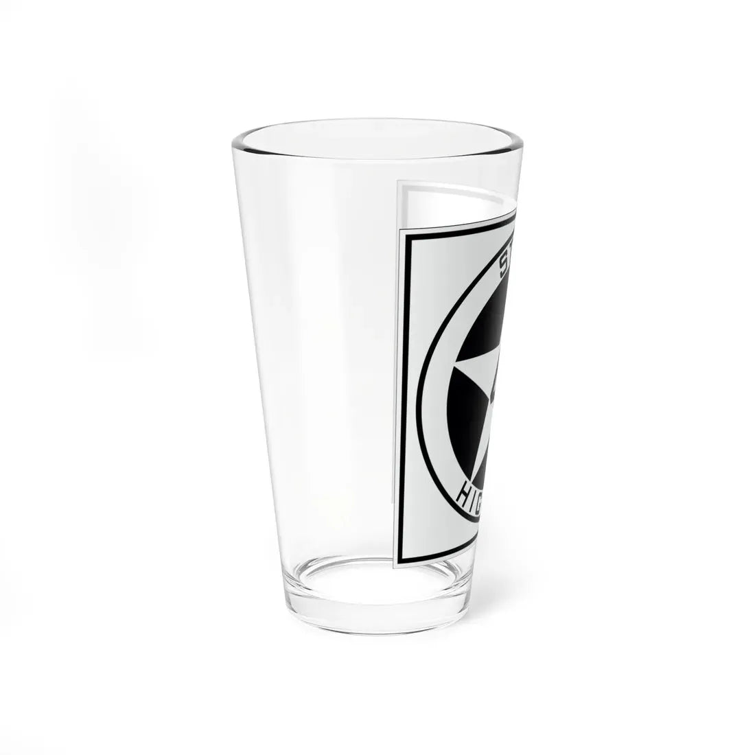Texas 49 1917 (Texas) (Road Sign) Pint Glass 16oz - Go Mug Yourself