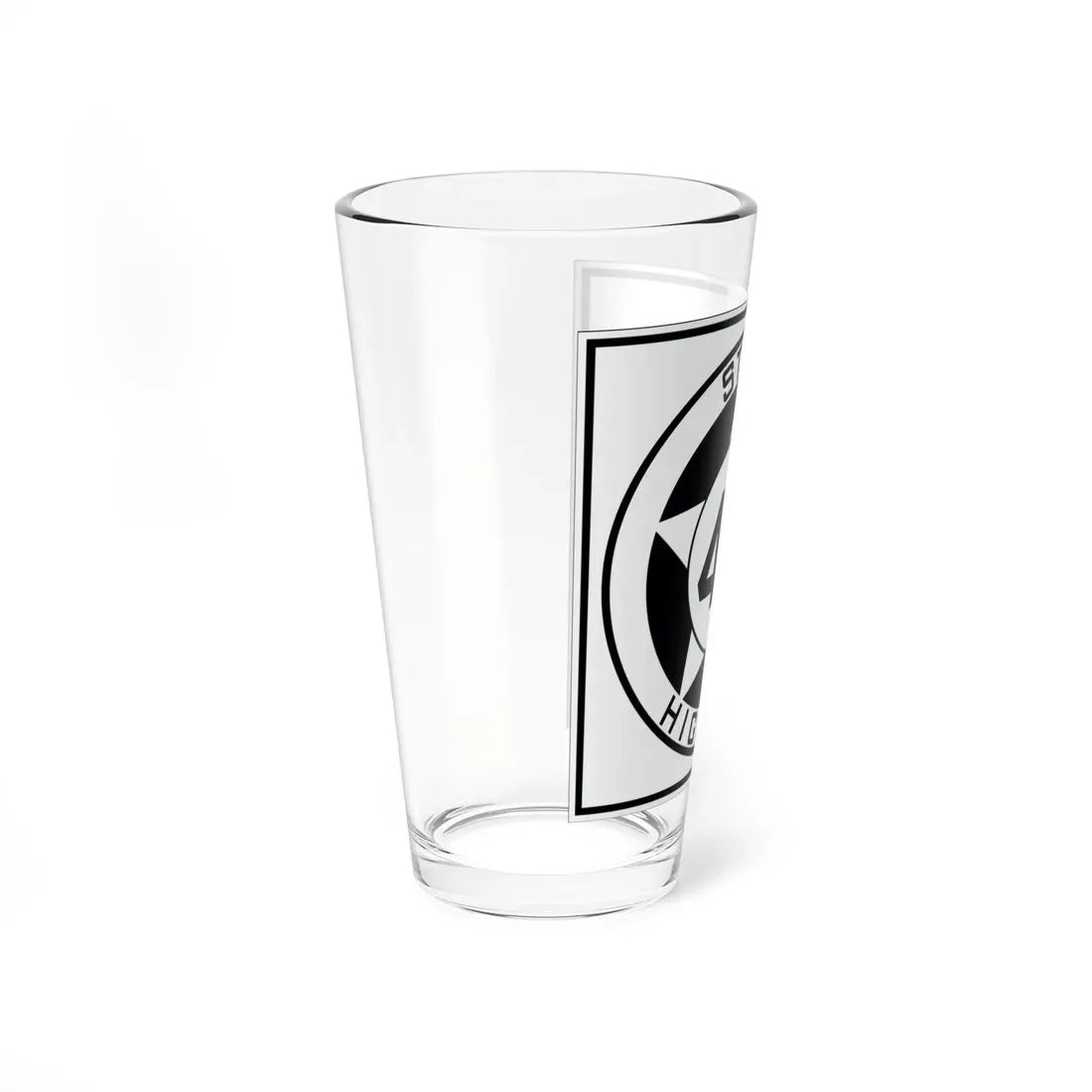 Texas 49 1935 (Texas) (Road Sign) Pint Glass 16oz - Go Mug Yourself