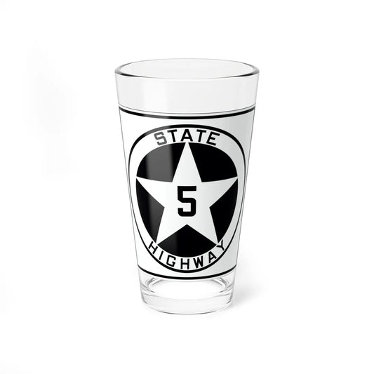 Texas 5 1917 (Texas) (Road Sign) Pint Glss 16oz 16oz - Go Mug Yourself