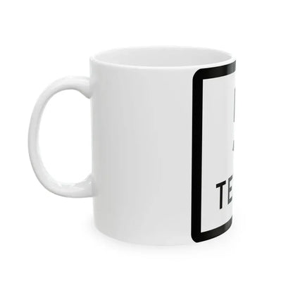 Texas 5 (Texas) (Road Sign) White Coffee Mug - Go Mug Yourself