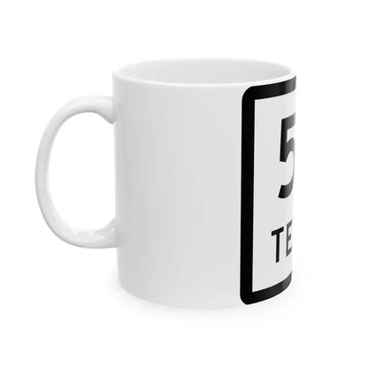 Texas 50 (Texas) (Road Sign) White Coffee Mug - Go Mug Yourself