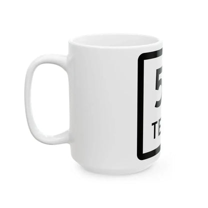 Texas 50 (Texas) (Road Sign) White Coffee Mug - Go Mug Yourself