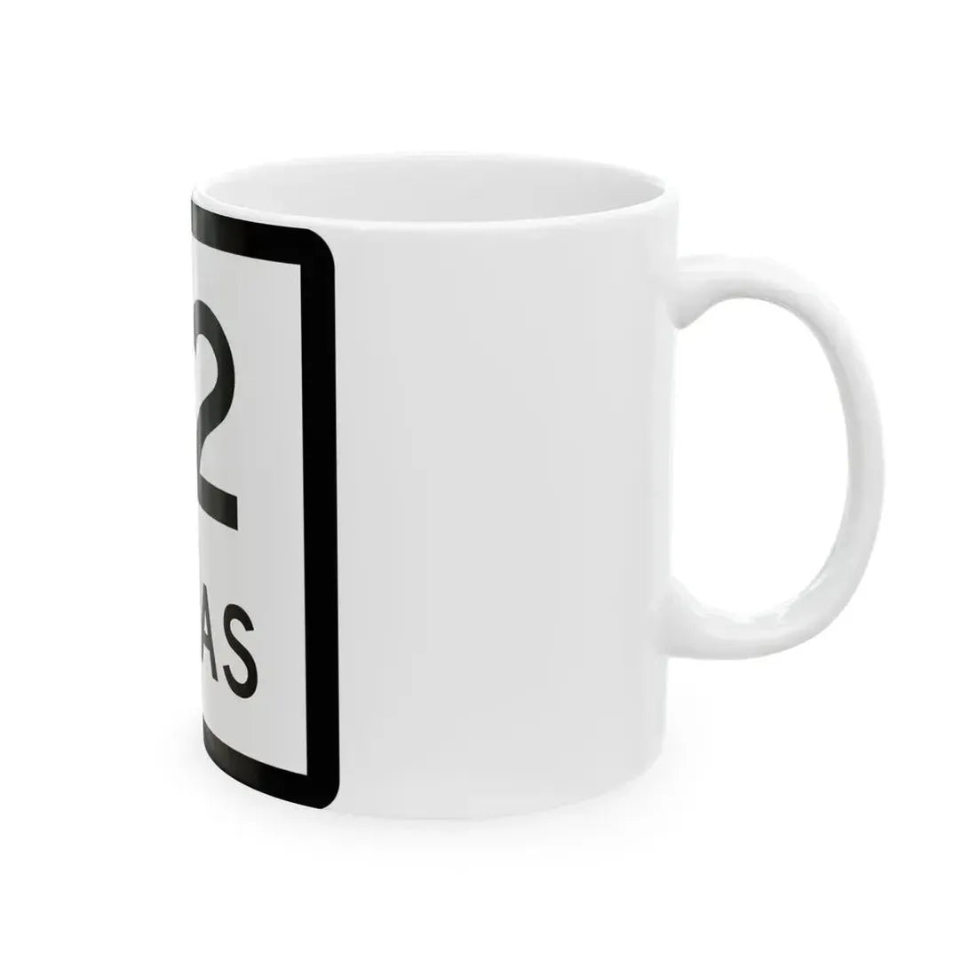 Texas 52 (Texas) (Road Sign) White Coffee Mug - Go Mug Yourself
