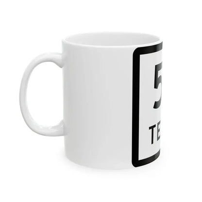 Texas 53 (Texas) (Road Sign) White Coffee Mug - Go Mug Yourself