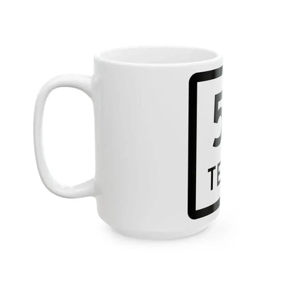 Texas 53 (Texas) (Road Sign) White Coffee Mug - Go Mug Yourself