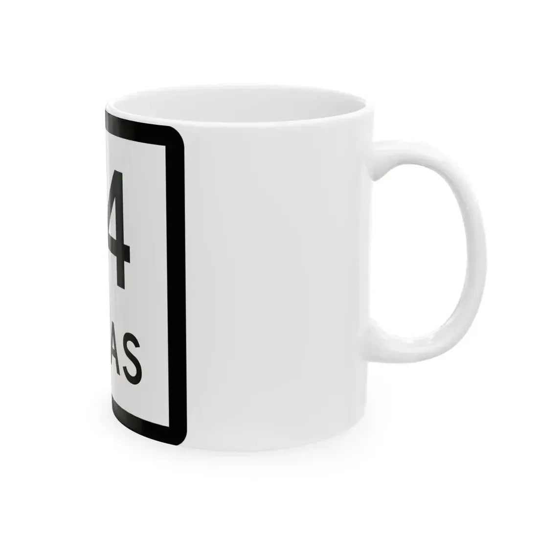 Texas 54 (Texas) (Road Sign) White Coffee Mug - Go Mug Yourself