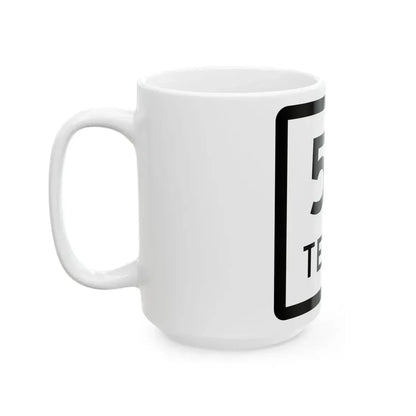 Texas 54 (Texas) (Road Sign) White Coffee Mug - Go Mug Yourself