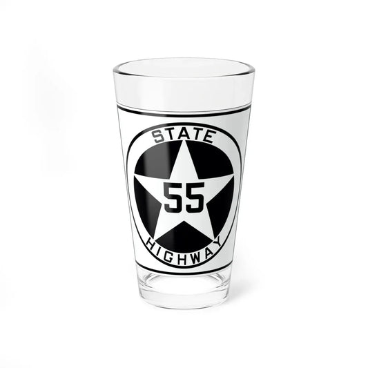 Texas 55 1917 (Texas) (Road Sign) Pint Glass 16oz 16oz - Go Mug Yourself