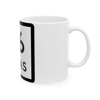 Texas 56 (Texas) (Road Sign) White Coffee Mug - Go Mug Yourself