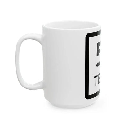 Texas 58 (Texas) (Road Sign) White Coffee Mug - Go Mug Yourself