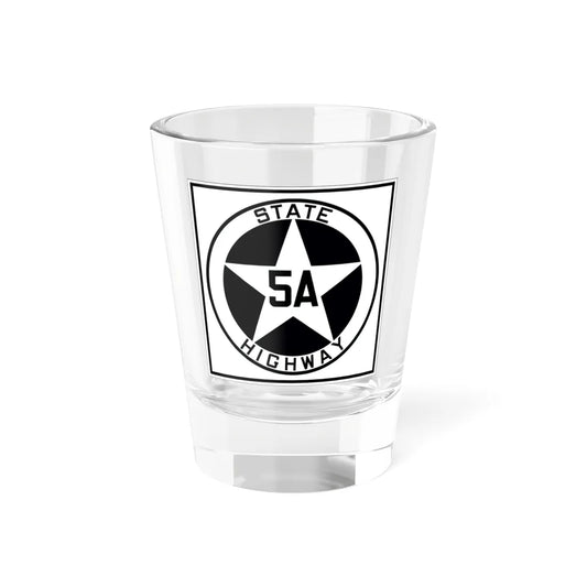 Texas 5A 1917 (Texas) (Road Sign) Shot Glass 1.5oz 1.5oz - Go Mug Yourself